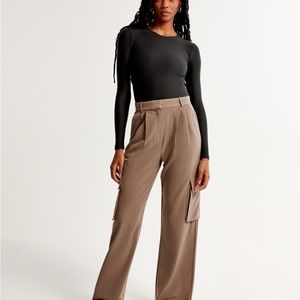 NEW Abercrombie Soft A&F Seamless Long-Sleeve Crewneck Bodysuit